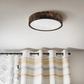 Brilagi - Plafoniera LED CARVALHO SMOKEY LED/36W/230V rovere, diam. 37,5 cm