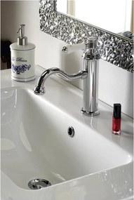 Rubinetto per lavandino in argento lucido verticale Vienna – Sapho