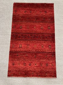 Loribaft Tappeto 100x60 Rosso (Iran) Annodato A Mano