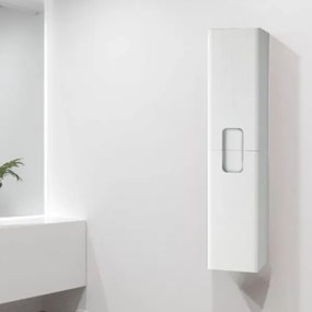Colonna bagno sospesa 160 cm ARCO due ante reversibile Larice Bianco
