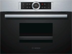 [PRODOTTO RICONDIZIONATO] Bosch Serie 8 CDG634AS0 forno de vapore Small Black, pulsanti in acciaio inox, Touch