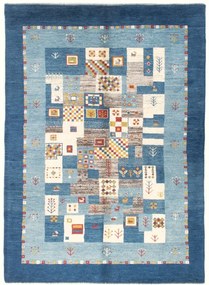 Gabbeh Tappeto 200x150 Blu (Iran) Annodato A Mano