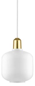 Amp Lampada a Sospensione Piccolo Bianco/Ottone - Normann Copenhagen