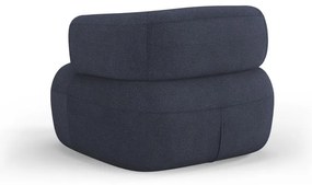 Poltrona bouclé blu scuro Jenny - Micadoni Home