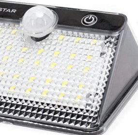 Aigostar-LED Lampada solare con sensore LED/3,7V 6500K 1200 mAh IP65 nera