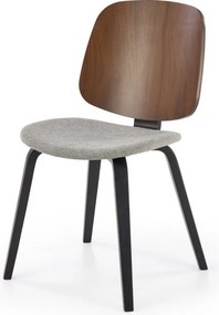 Sedia K563 nuc/grigio/nero H81 cm