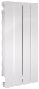 Radiatore acqua calda PRODIGE MODERN in alluminio, 4 elementi, interasse 700 mm, neutral white