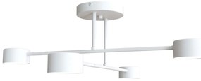 Lampada da soffitto in acciaio HALO 4 bianco/nero 4xGX53