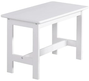 Tavolo per bambini bianco in legno di pino massiccio Baby - Pinio