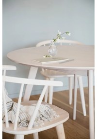 Tavolo da pranzo rotondo con piano in rovere 115x115 cm Yumi - Rowico