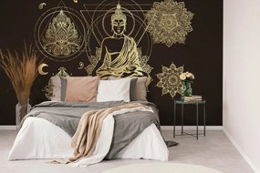 Carta da parati autoadesiva – Buddha dorato