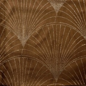 Tovaglia centrale in velluto con stampa marrone lucida Larghezza: 35 cm | Lunghezza: 220 cm