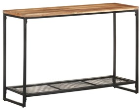 Tavolo Consolle 110x35x75 Cm İn Legno Massello Di Acacia /