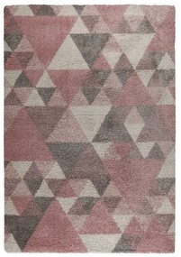 Tappeto rosa/grigio 120x170 cm Nuru - Flair Rugs