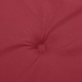 Cuscini per Sedie 2 pz Rosso Vino 120x50x3 cm in Tessuto
