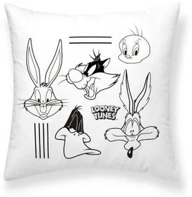 Fodera per cuscino Looney Tunes Bianco 45 x 45 cm