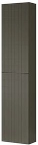 Colonna per mobile bagno Pixel 2 ante P 27 x L 30 x H 160 cm laccato opaco grigio carbone