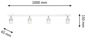 LED Luce Spot a LED TUBSSON 4xGU10/4,8W/230V bianco/cromo lucido