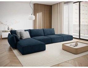 Divano angolare blu scuro (angolo sinistro) Vanda - Mazzini Sofas