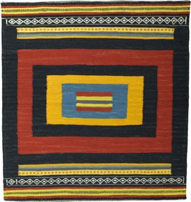 Kilim Tappeto 90x90 (Iran) Tessuto A Mano