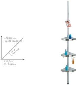 WENKO 20349100-Profilo angolare PREMIUM 27,5x260 cm satinato