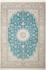 Nain Tappeto persiano 170 x 240 Verde (Iran) Annodato A Mano