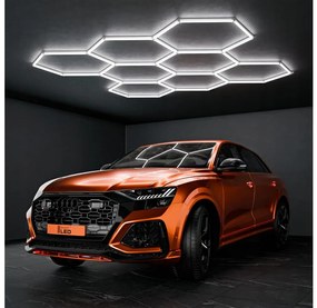 Plafoniera LED/350W/85-265V 4000K 313x298 cm CRI 90 IP54 bianco