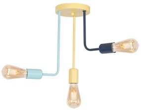 Lampadario fisso per bambini CANDELA 3xE27/60W/230V
