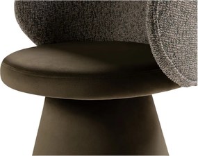 Poltrona verde scuro con rivestimento in velluto Inez – Micadoni