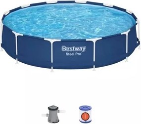 Piscina tonda steel pro Ø366X76H con pompa