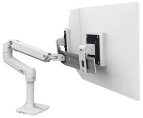 LXDESK DUAL DIRECT ARM BRIGHT WHITE