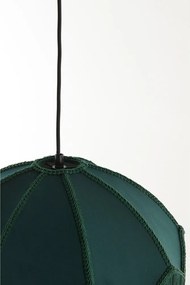 Lampadario in colore petrolio con paralume in tessuto ø 50 cm Malacia - Light &amp; Living