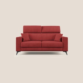 Pegaso divano letto con poggiatesta reclinabili e rivestimento T02 rosso