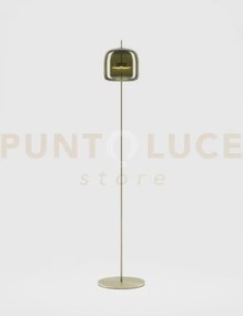 Jube lampada da terra p verde antico trasparente oro satinato 2 l34...