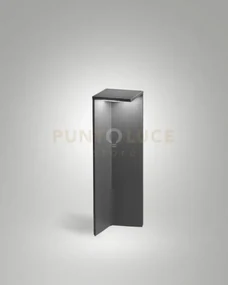Fold paletto solar grigio scuro con pannello solare crepuscolare co...