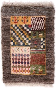 Gabbeh Tappeto 40 x 60 (Iran) Annodato A Mano
