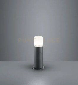 Hoosic palo da esterno antracite h. 30cm 1 luce attacco e27