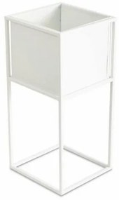 Portafiori 50x24 cm bianco