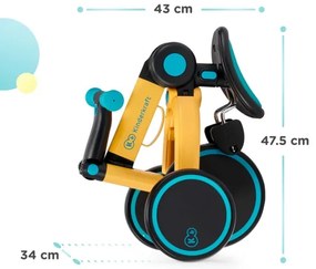 KINDERKRAFT - Bicicletta 3in1 4TRIKE rosa per bambini
