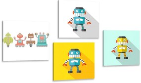 Set di quadri – Per piccoli amanti dei robot