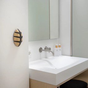 Gancio da parete nero/dorato in plastica Bug – Spinder Design