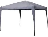 Gazebo da giardino pieghevole 300x300x260 cm Quick up grigio