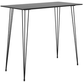 Tavolo Da Bar Nero 120x60x105 Cm /