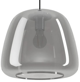 Eglo 39665 - Lampadario a sospensione con filo ALBARINO 1xE27/40W/230V diametro 35 cm fumé