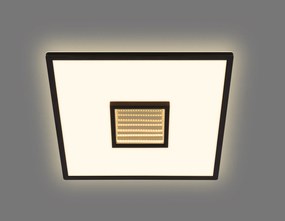 Plafoniera Moderna Toro Plastica Nero Led Integrato 22W 3000K Ip20