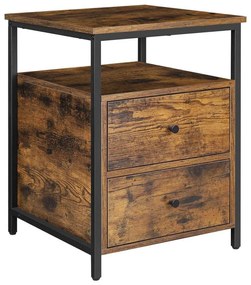 Comodino ARIN marrone/nero