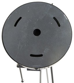 Lampada a sospensione in acciaio con paralumi in lino bianco 35 cm 2 luci - Blitz