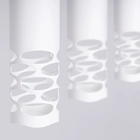 Sollux SL.1693 - Lampadario a sospensione con filo LIRO 3xGU10/10W/230V bianco