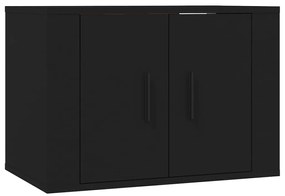 Mobili porta tv a parete 3 pz nero 57x34,5x40 cm