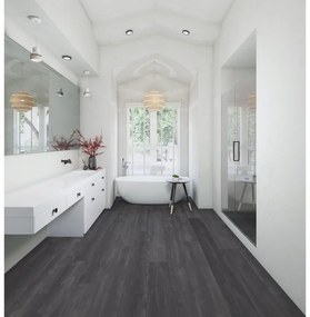 Pavimento laminato passaggio intenso ARTENS Grandis Black XL nero resistente all'acqua Sp 10 mm, confezione da 3.019 m²